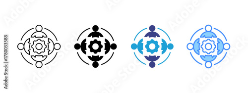 Friendship Collection icon set multiple style collection