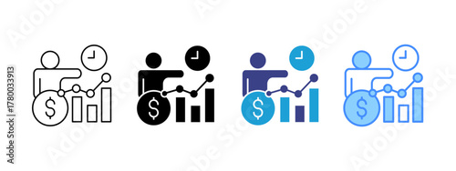 Patience  Collection icon set multiple style collection