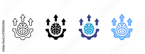 Self Improvement Collection icon set multiple style collection