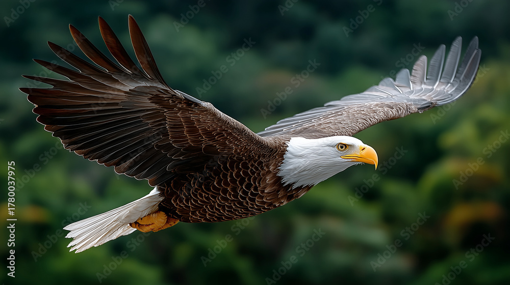 Obraz premium bald eagle in flight