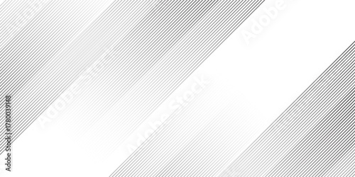 Abstract black grey line halftone gradation texture background. Fading diagonal stripe gradient. Modern lines concept.