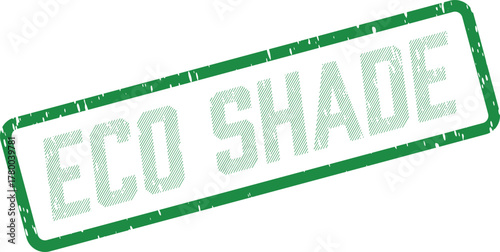 Eco Shade Green Rubber Stamp Promoting Environmental Protection and Sustainable Living Choices