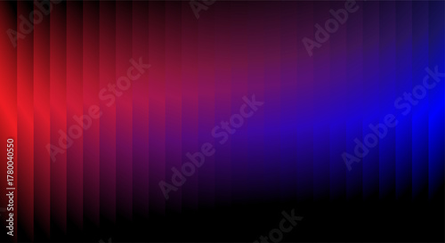 Abstract gradient of red and blue light with pixelated effect