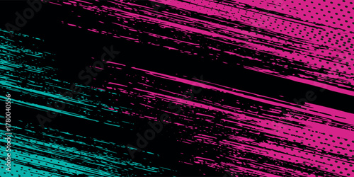 Abstract wrap banner car sticker with sporty line pink and greenish grunge color combination background. Brush grunge stroom. Modern design vector. eps 10.