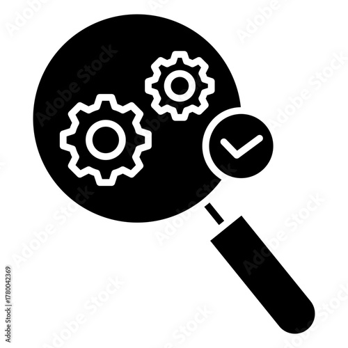 Search Optimization Glyph Icon
