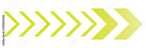 Arrow moving dynamic symbols. Road lines arrow zigzag chevron speeds flat style.