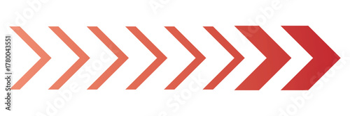 Arrow moving dynamic symbols. Road lines arrow zigzag chevron speeds flat style.