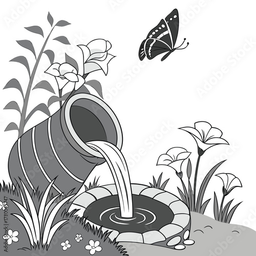 Digital vector file for graphic design and editable content creation