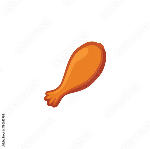 Fried chicken drumstick with crunchy golden crust