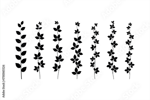 Botanical Sprigs Silhouette Set