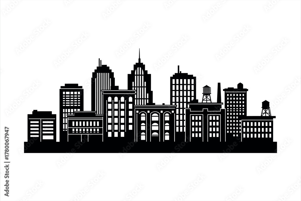 Obraz premium Cityscape Silhouette