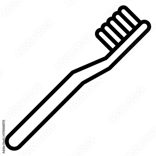 Toothbrush Icon Element For Design