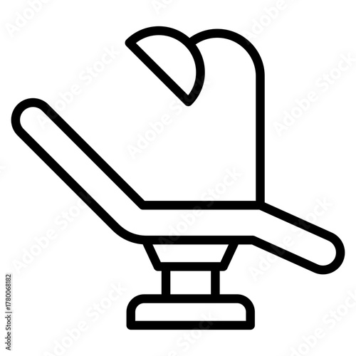 Dental Chair Icon Element For Design