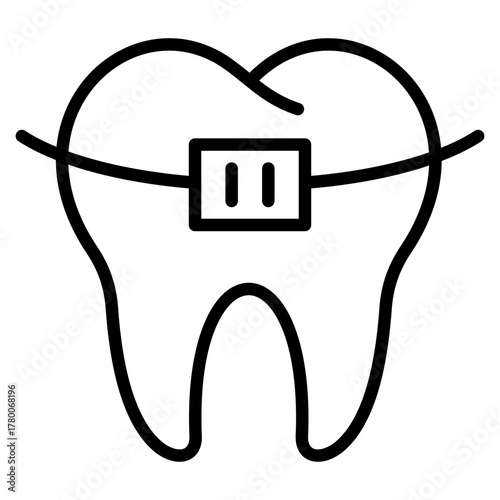 Braces Icon Element For Design