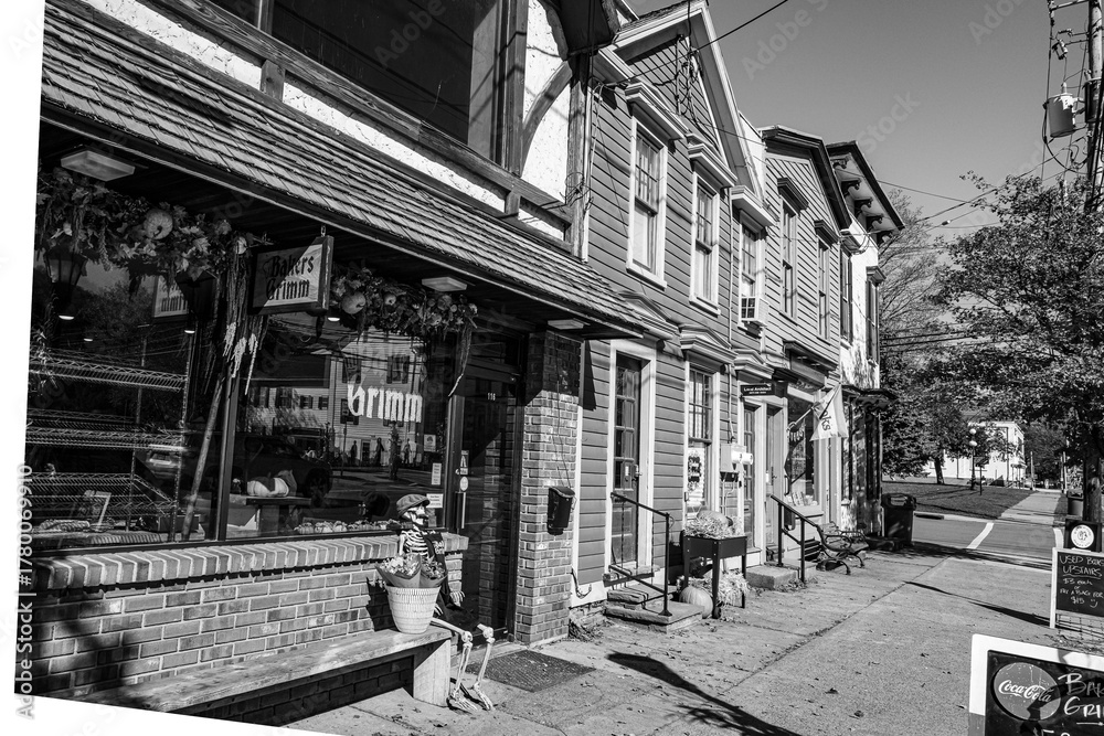 Fototapeta premium old houses in the city