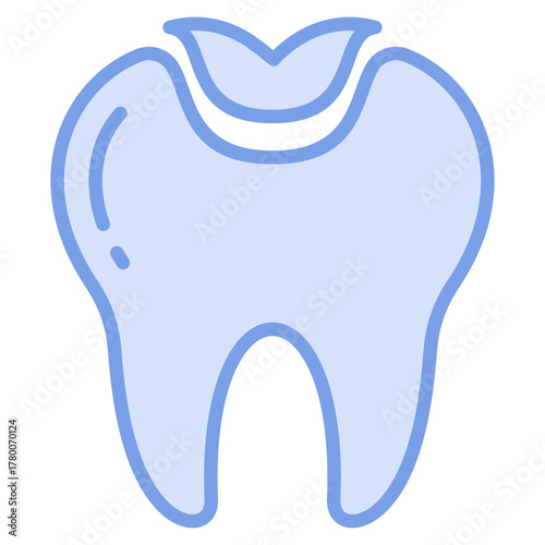 Tooth Filling Icon Element For Design