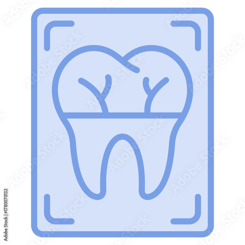 Tooth X-Ray Icon Element For Design