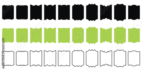 Shield icons set. Shield shape icons. Symbol shape, label, batch, sticker