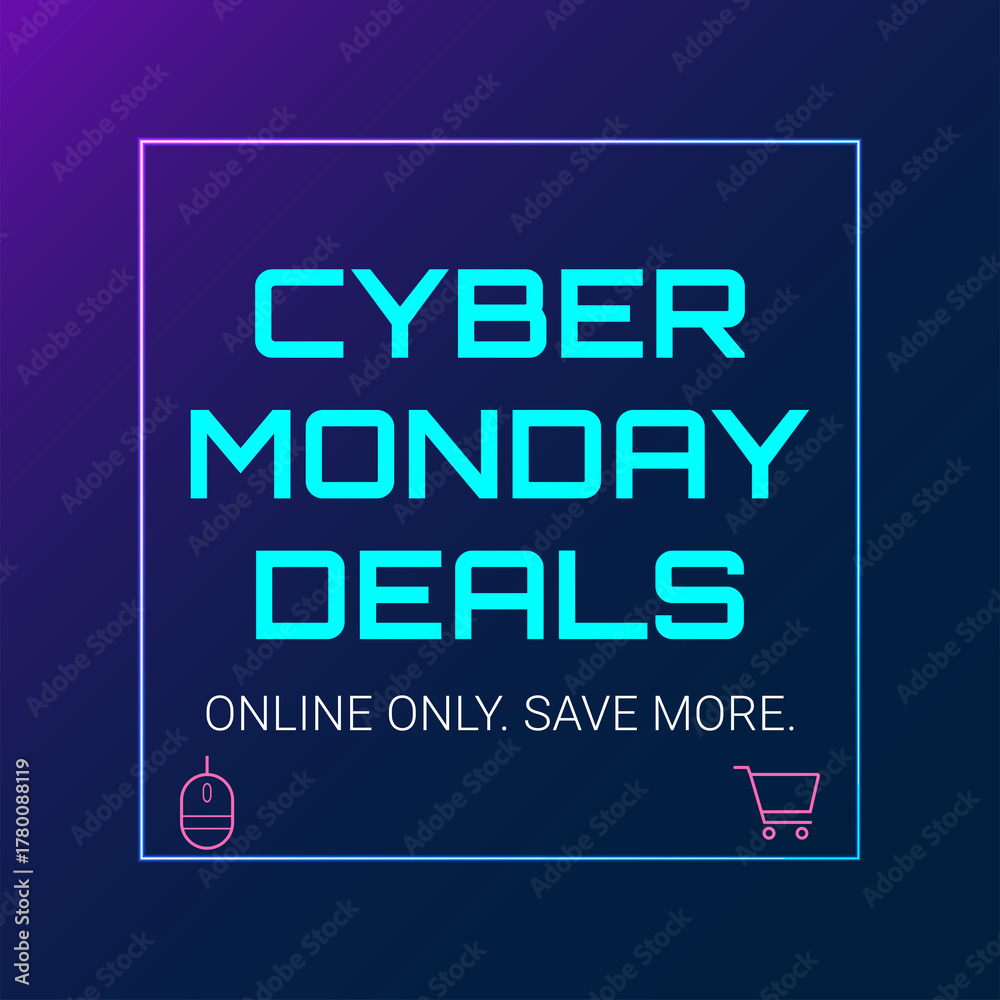 Obraz premium Cyber Monday Deals Save More Online