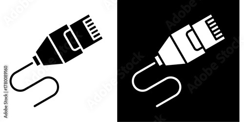 Ethernet Connector  Icon Set White Style Collection