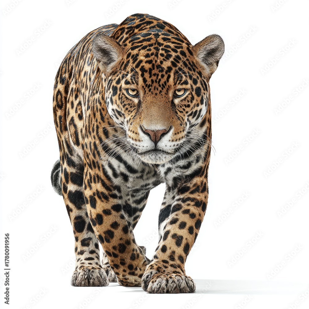 Fototapeta premium Jaguar in stunning hyperrealistic detail studio environment gigapixel standard animal photography
