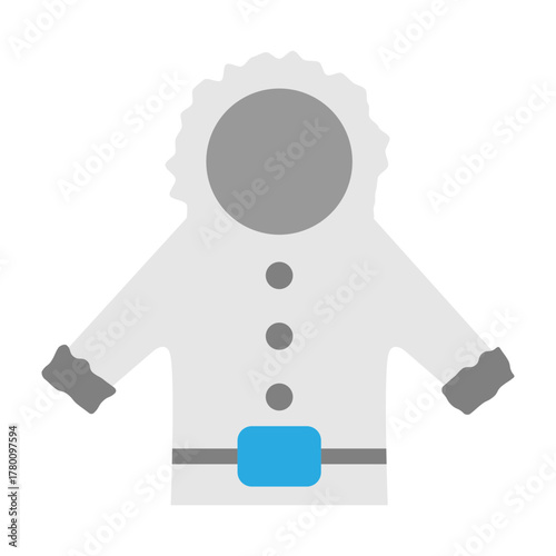 Parka Vector Flat Icon Design