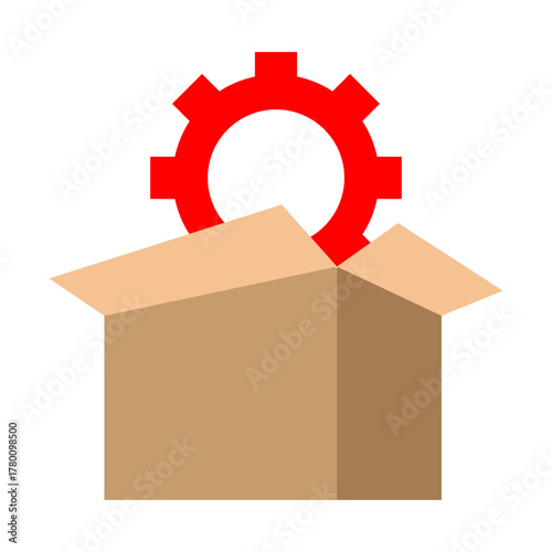 Package Manager Vector Flat Icon Design