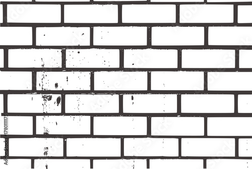 White brick wall texture grey
