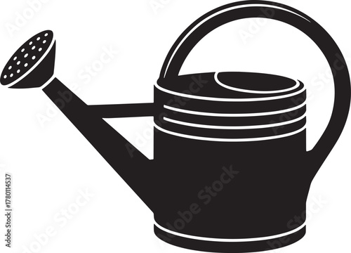 Watering Can Silhouette Gardening Tool Pot Icon Garden Irrigation Sprinkler Equipment