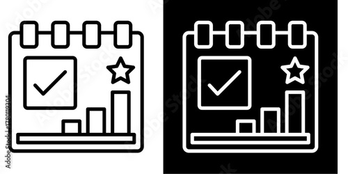 Calendar Planning Icon Set White Style Collection