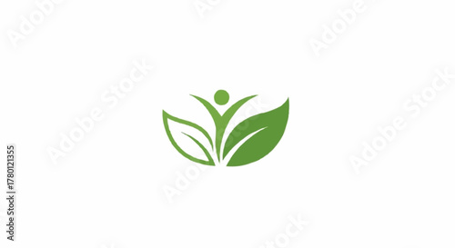 green plant on white background