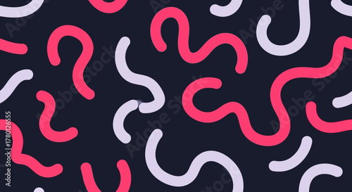 Abstract Wavy Line Pattern Design Dynamic and Playful Art for Visual Appeal and Creative Projects