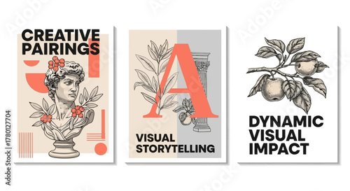 Creative pairings, visual storytelling, and dynamic visual impact through art and design