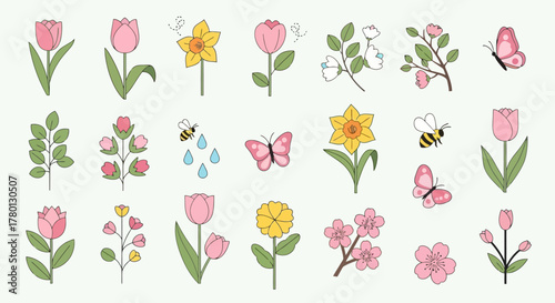 Blossoming Spring A Collection of Delicate Floral Illustrations