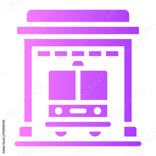 fire station gradient icon