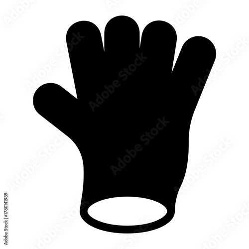 glove glyph icon