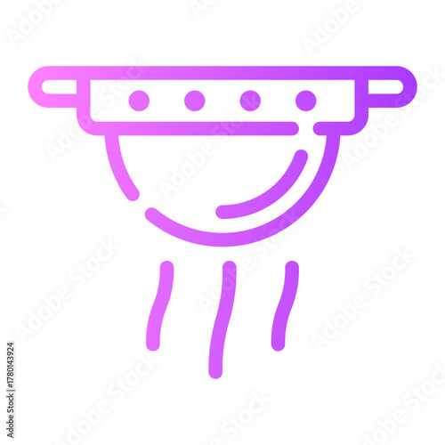 smoke detection gradient icon