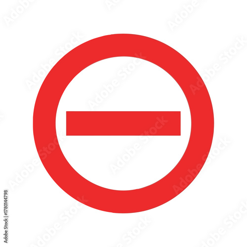 Red prohibition sign no entry symbol forbidden warning icon restricted access graphic vector illustration Free Download Red prohibition sign no entry symbol forbidden warning icon restricted access graphic vector illustration - GFXLoad
