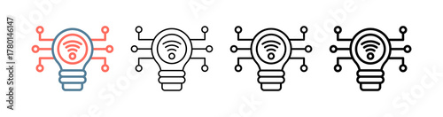 Smart Technology Icon Collection Set Different Style