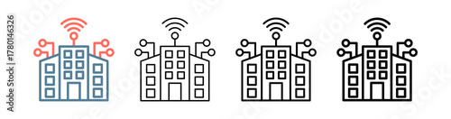 Smart City Icon Collection Set Different Style
