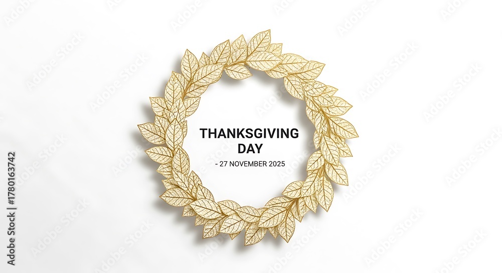 Fototapeta premium Happy Thanksgiving Day! 2025 thanksgiving
