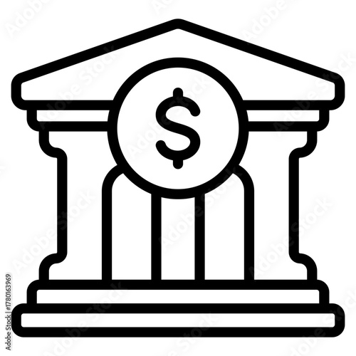Bank Building Icon