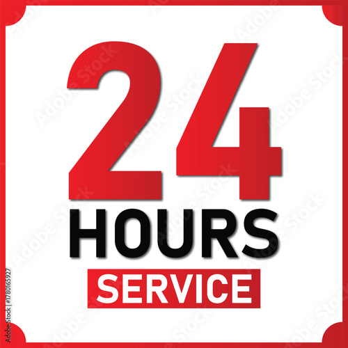 24 Hours Service Icon