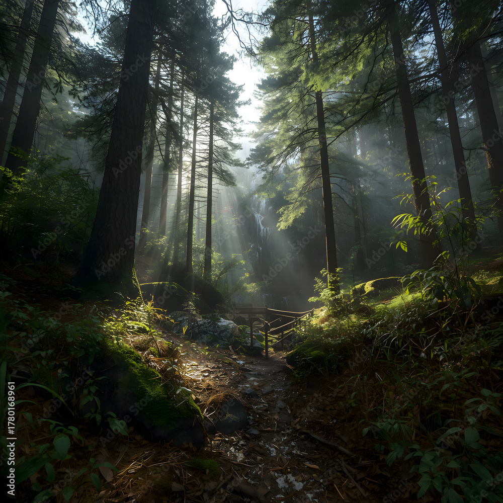 Fototapeta premium morning in the forest