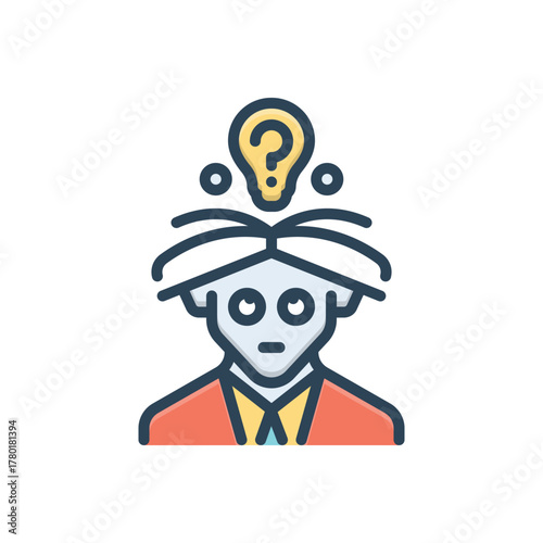 Color illustration icon for problem based learning