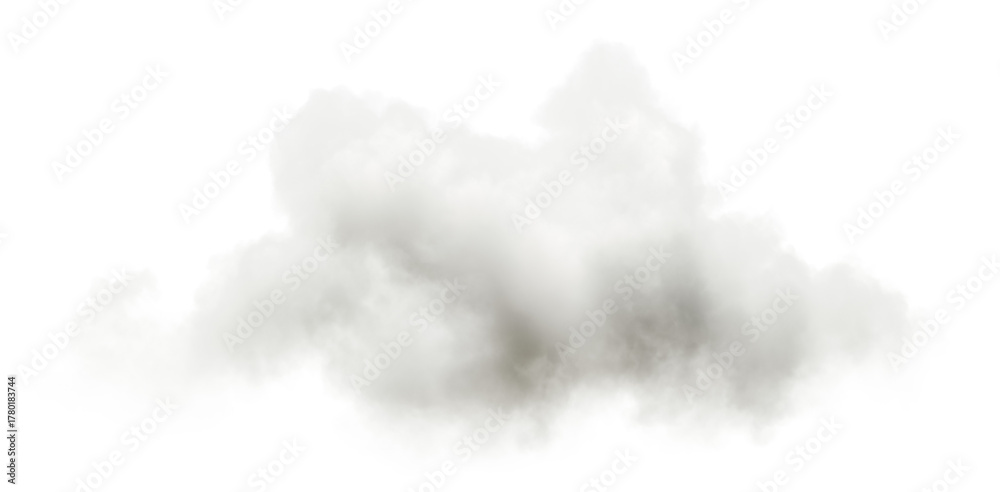 Naklejka premium Puffy heaven dream clouds floating on sky transparent backgrounds 3d render png
