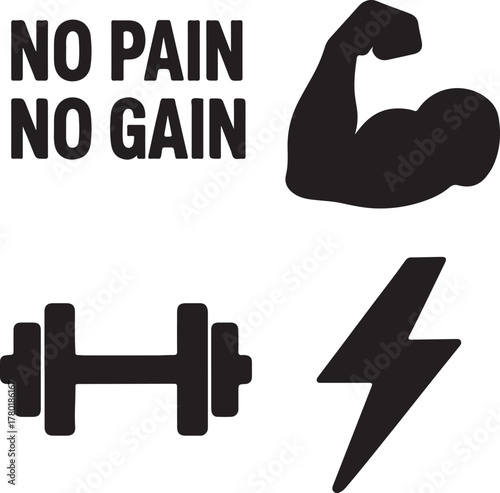 Black vector icon illustration of a dumbbell for fitness sport design and logo