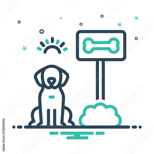 Mix icon for dog park