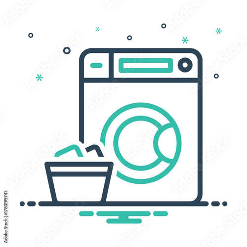 Mix icon for laundry facilities