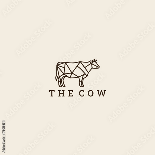 Cow logo template vector illustration design